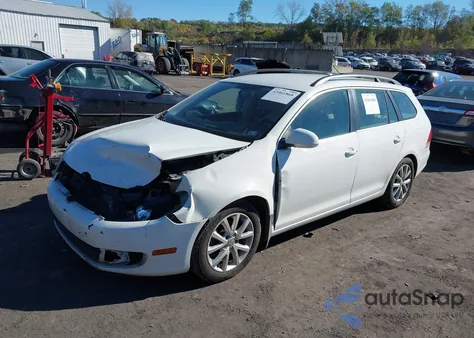 2012 Volkswagen Jetta Sportwagen 2.5L Se из США, поврежденный, VIN 3VWPP7AJ0CM706006